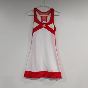 adidas adizero Climacool Racerback Dress White Red Size Small